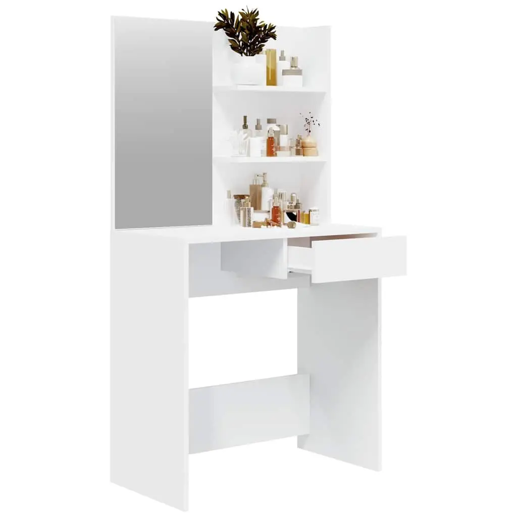 Dressing Table with Mirror and Ample Storage