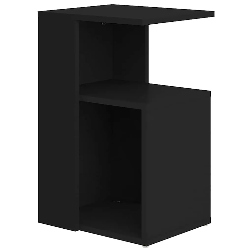 Black Accent Table with Storage