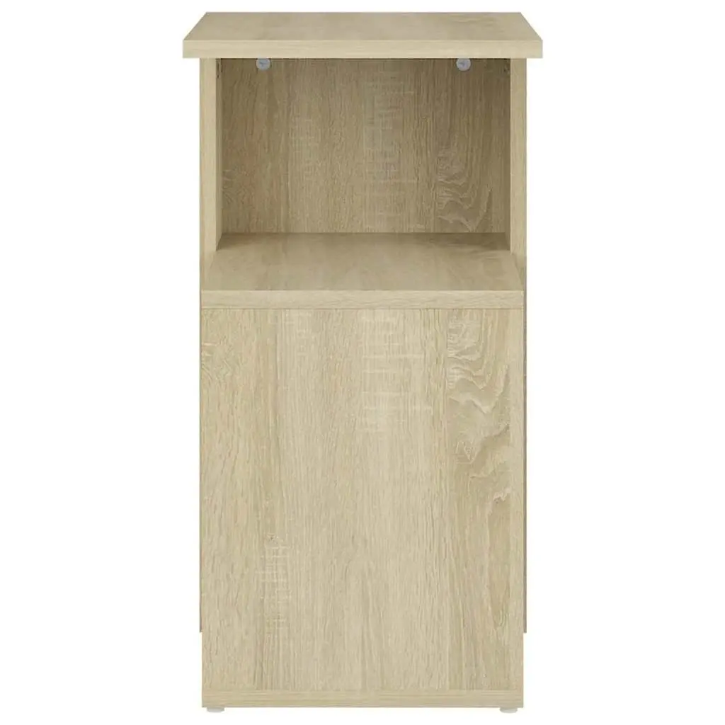 Side Table with Storage Brown 36x30x56cm