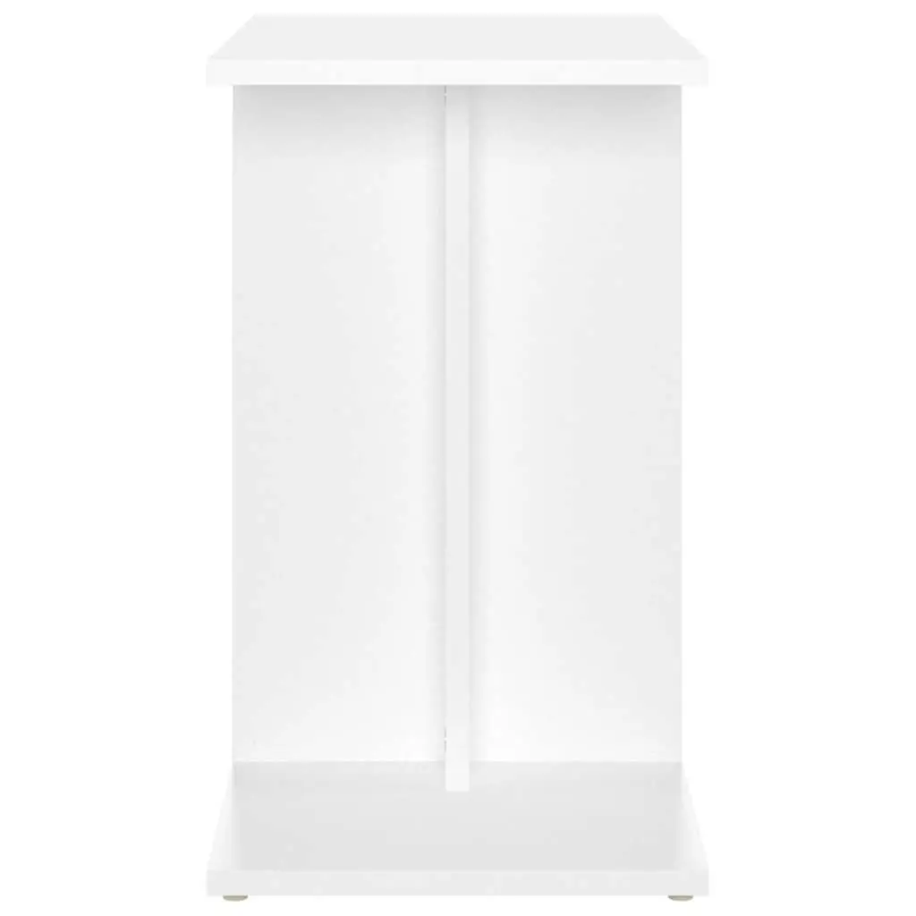 Side Table White Accent Storage Furniture 50x30x50 cm