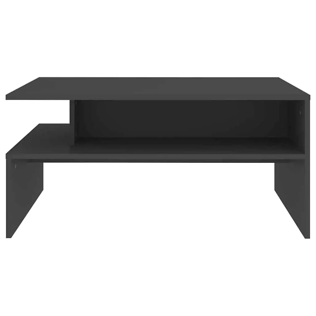 Coffee Table Grey Storage Shelf Living Room Accent Furniture Modern Design 90x60