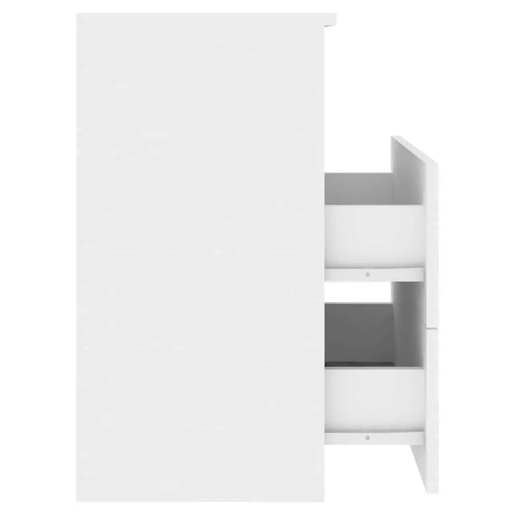 Bedside Table White Nightstand Cabinet Storage Drawers Shelf Modern Furniture