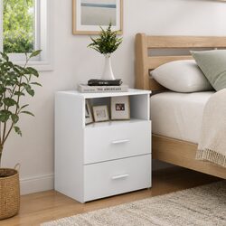 Your New Favorite Bedside Table, 50x32x60 cm in White