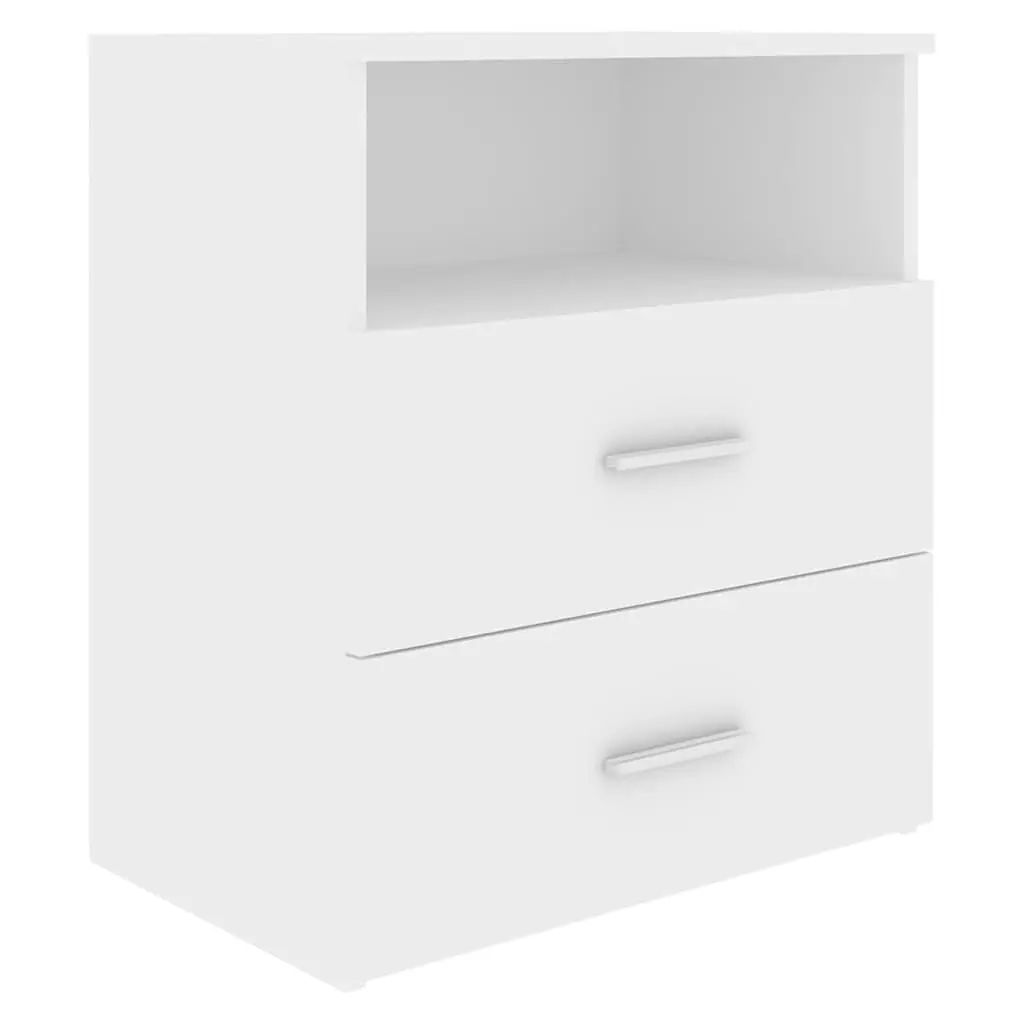 Bedside Tables Modern Style White 50 x 32 x 60 cm 2 pcs