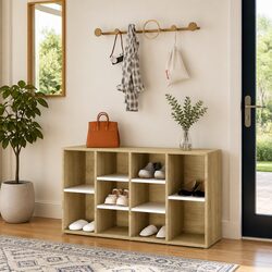Organize Your Shoes with This Friendly Shoe Bench