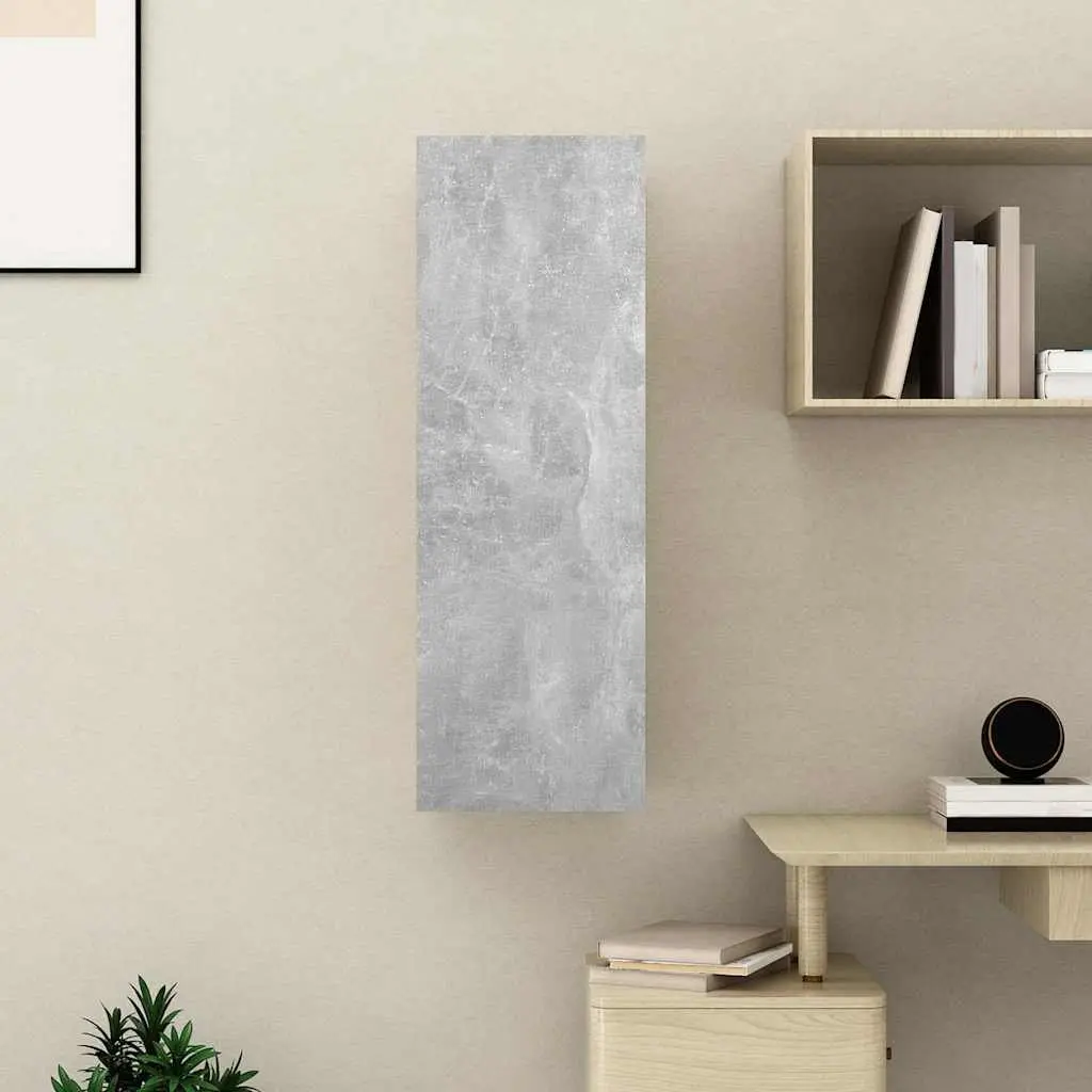 Wall-Mounted TV Cabinet Grey Engineered Wood 30.5x30x90 cm