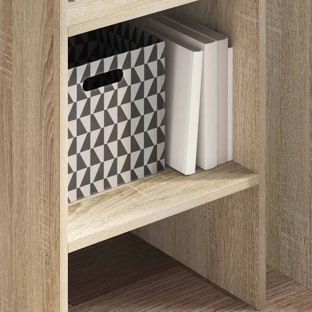 Book Cabinet in Sonoma Oak with 5 Compartments