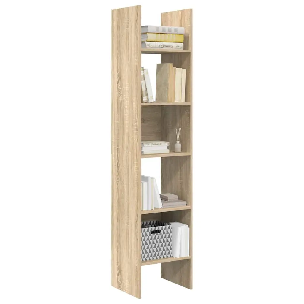 Book Cabinet in Sonoma Oak with 5 Compartments