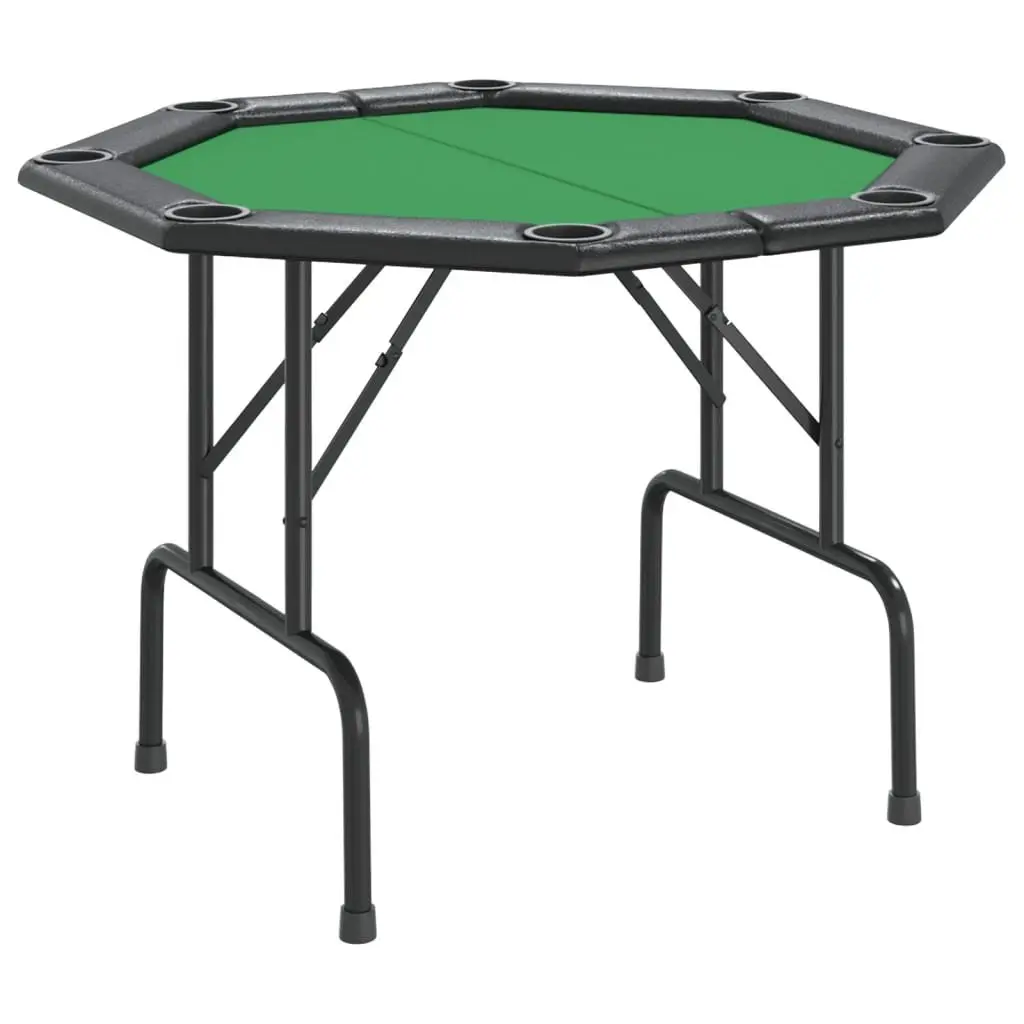 Folding Poker Table Green Casino Grade Felt 8 Player Size