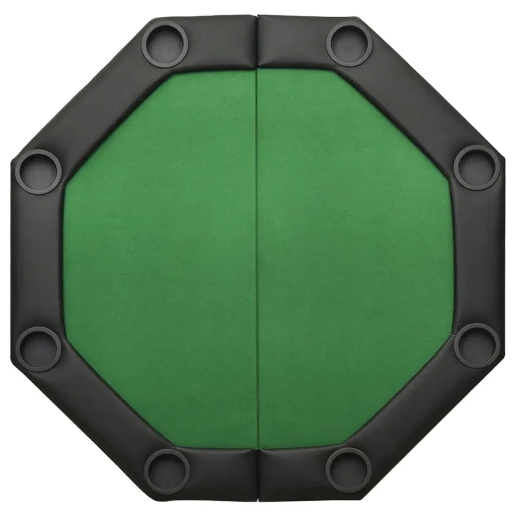 Folding Poker Table Green Casino Grade Felt 8 Player Size