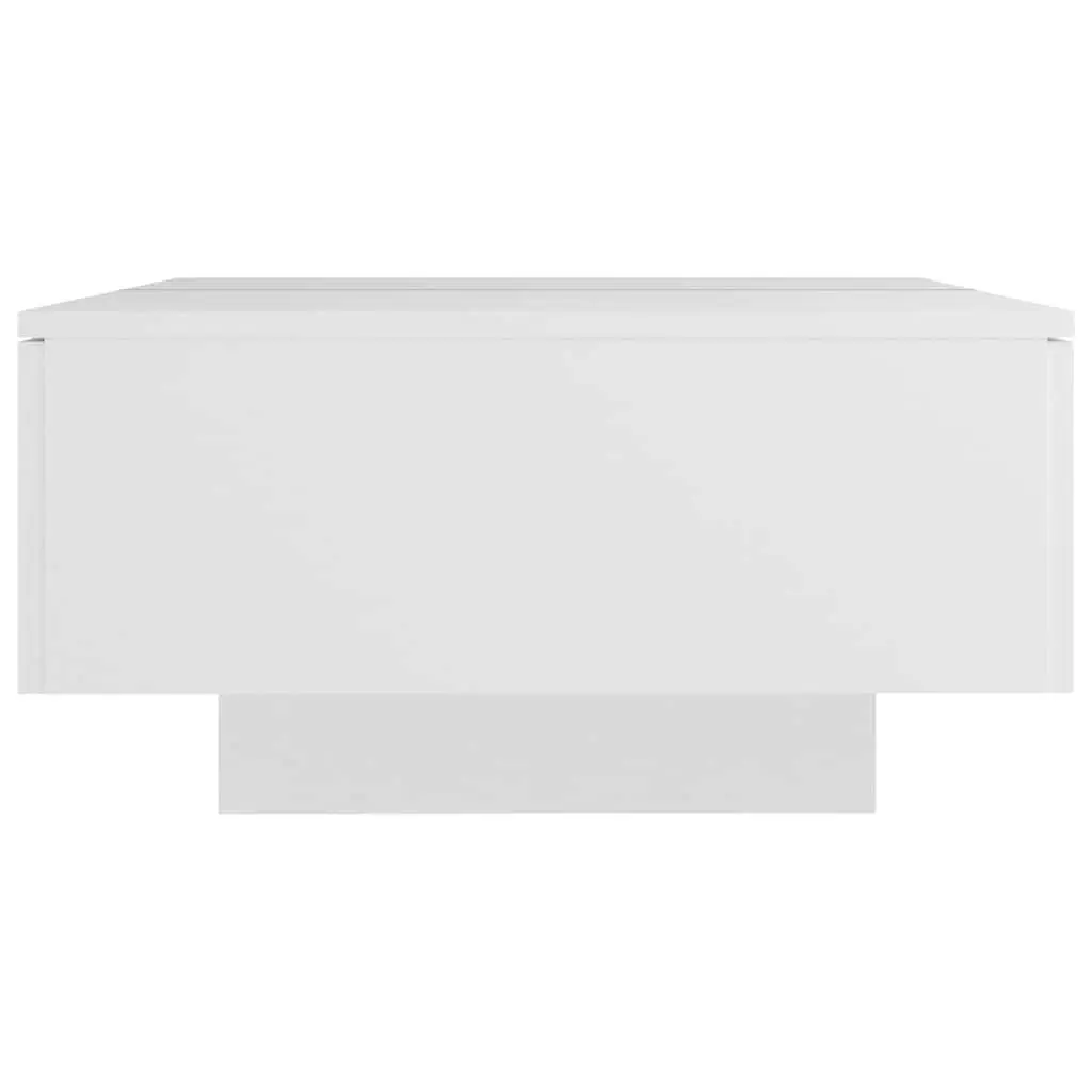 Coffee Table White Accent Engineered Wood 90x60x31cm