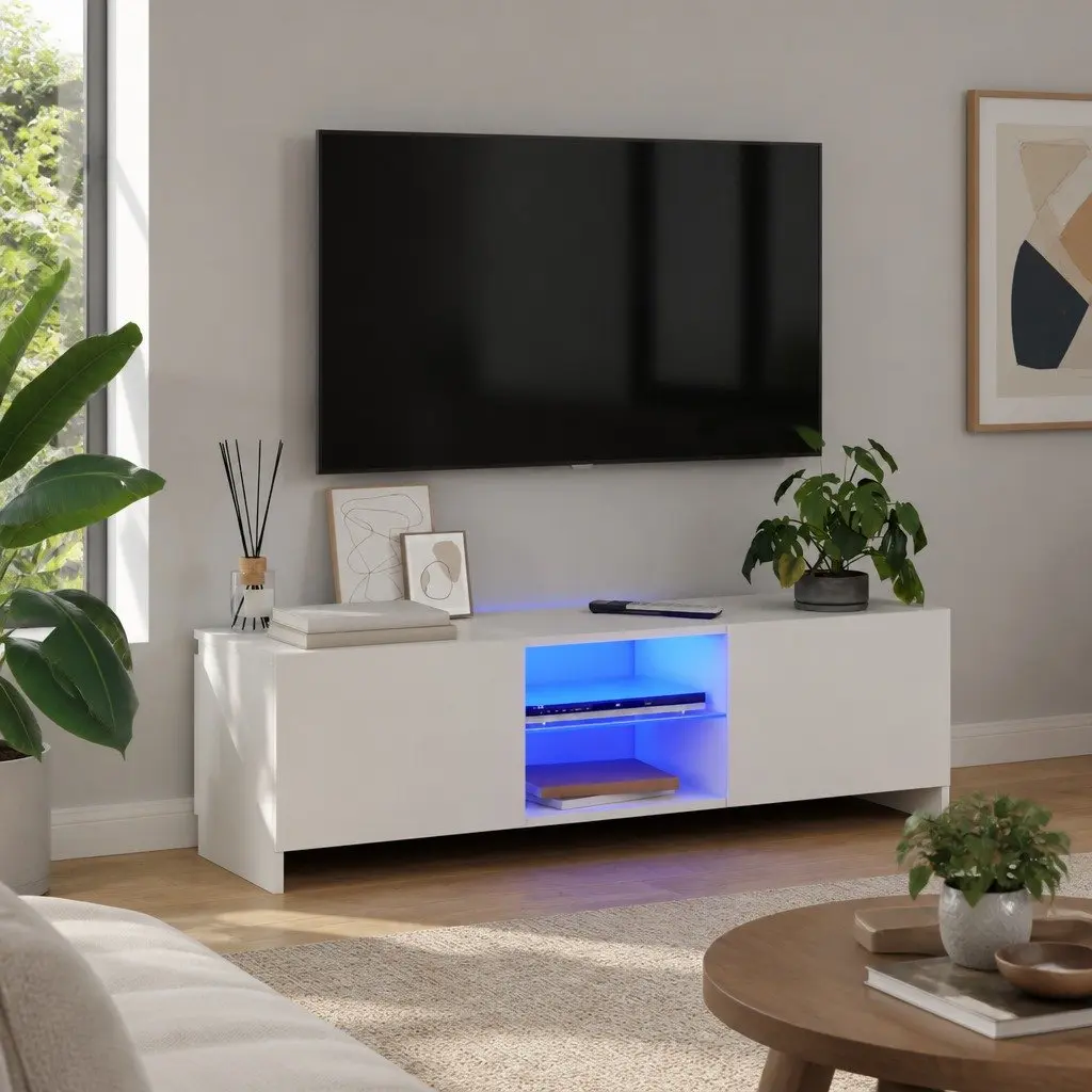 White TV Cabinet for Media Needs