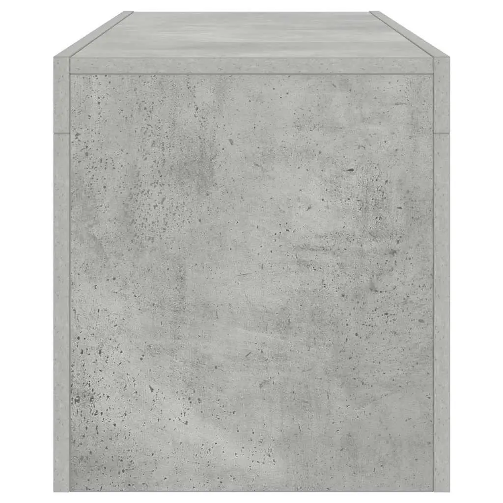 TV Cabinet Grey LED Lights Media Storage Stand 120L x 35W x 40H cm