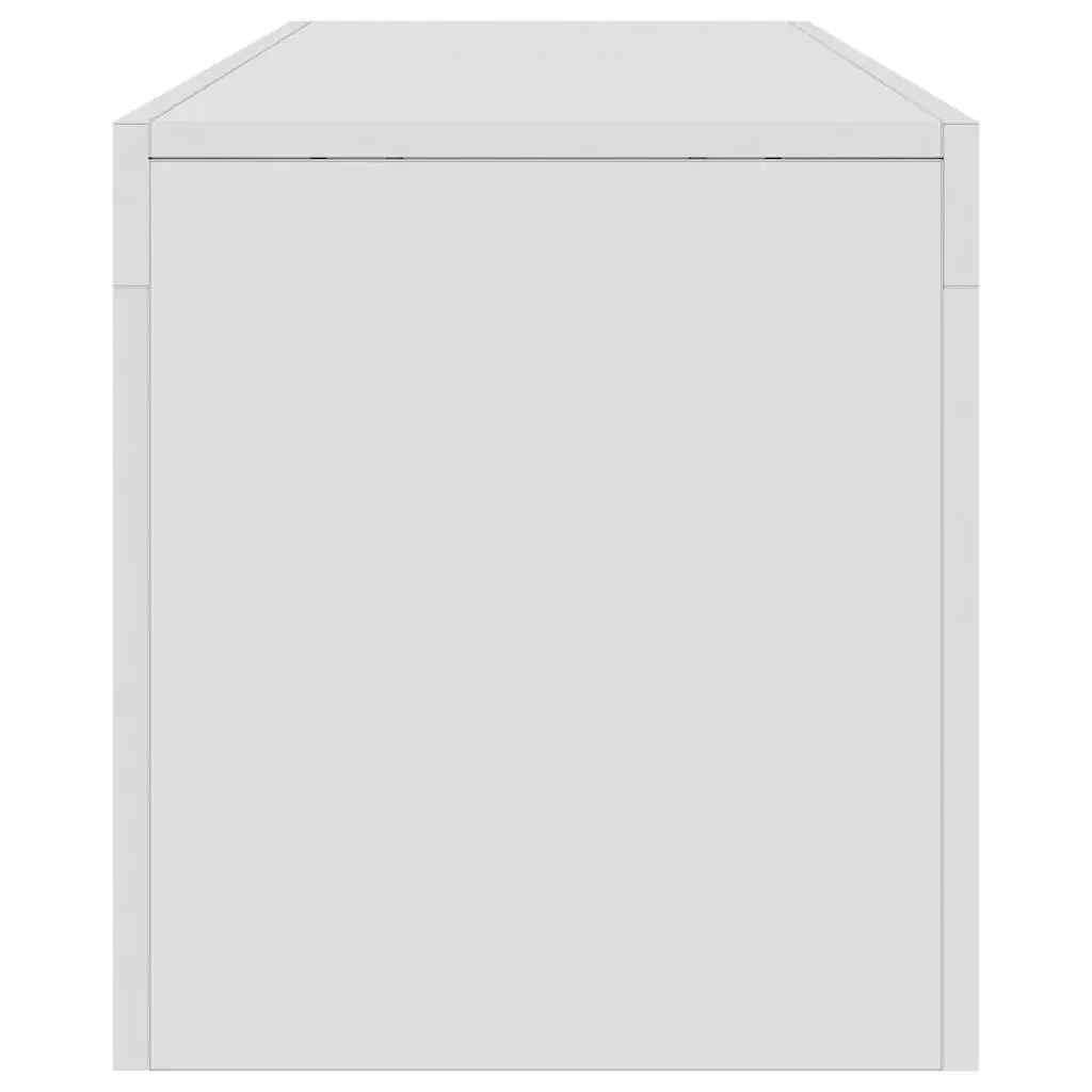 TV Stand High Gloss White RGB LED Lights Storage Unit 140x36.5x40cm