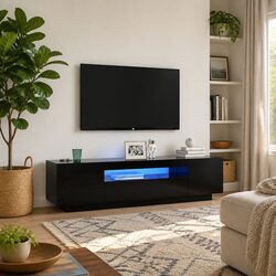 Your Ideal Black TV Cabinet with LED Features