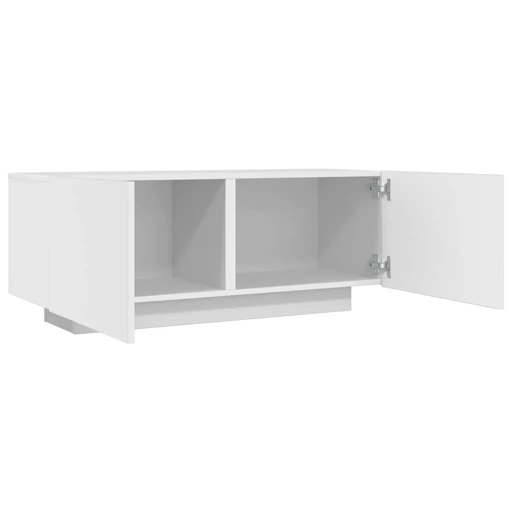 TV Cabinet White Engineered Wood 100x35x40 cm Storage Organiser