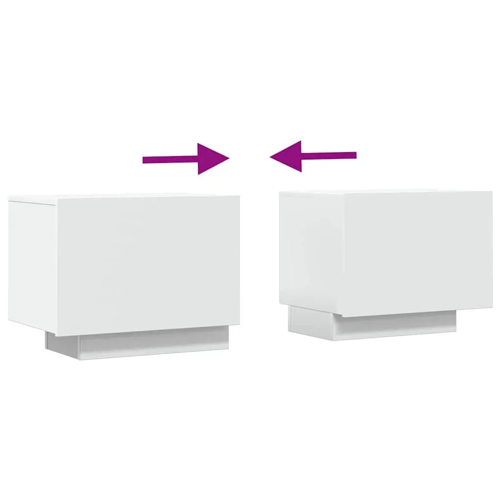 TV Cabinet White Engineered Wood 100x35x40 cm Storage Organiser