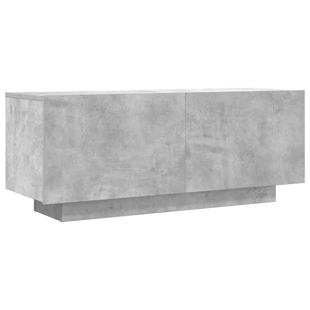 TV Cabinet Concrete Grey Engineered Wood 100x35x40 cm Media Storage Unit