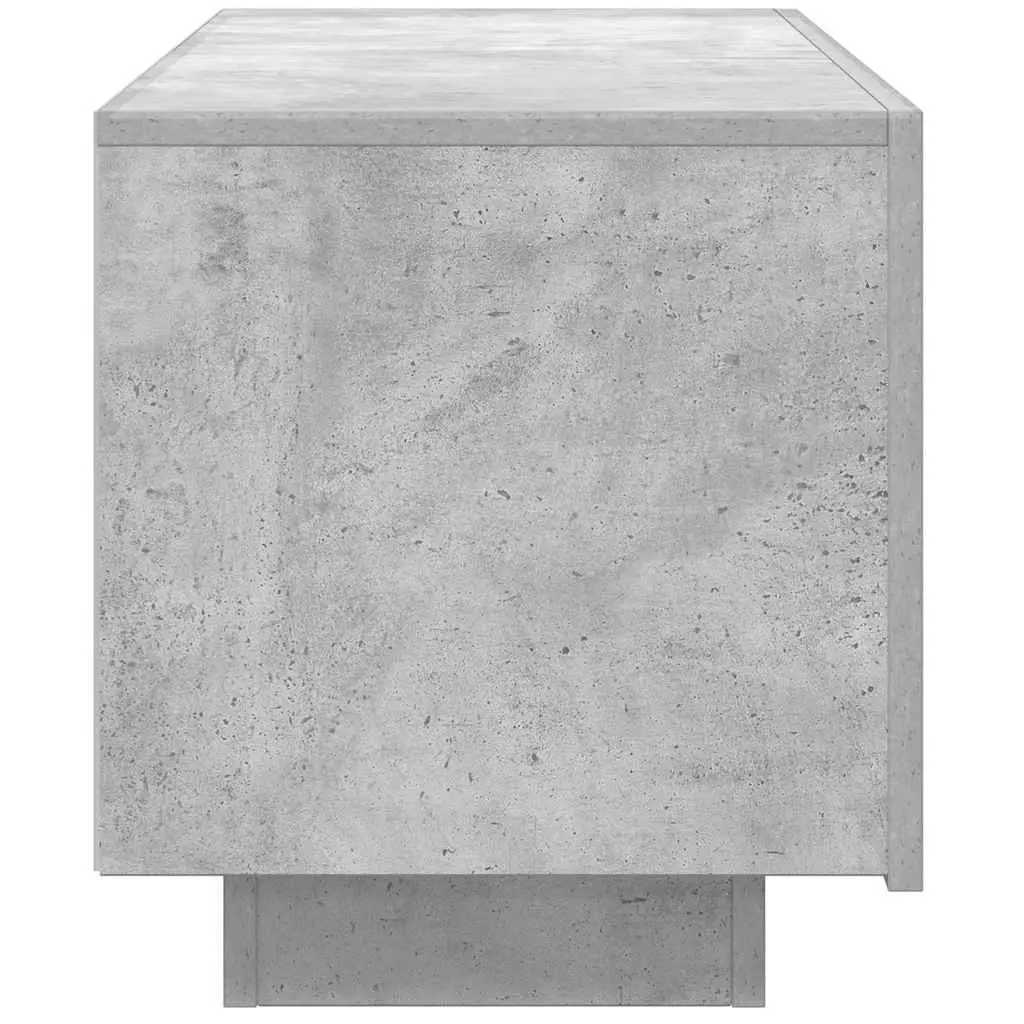 TV Cabinet Concrete Grey Engineered Wood 100x35x40 cm Media Storage Unit