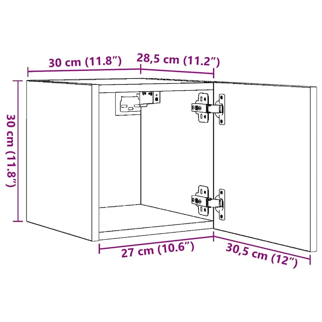 High Gloss Wall Mounted TV Cabinet