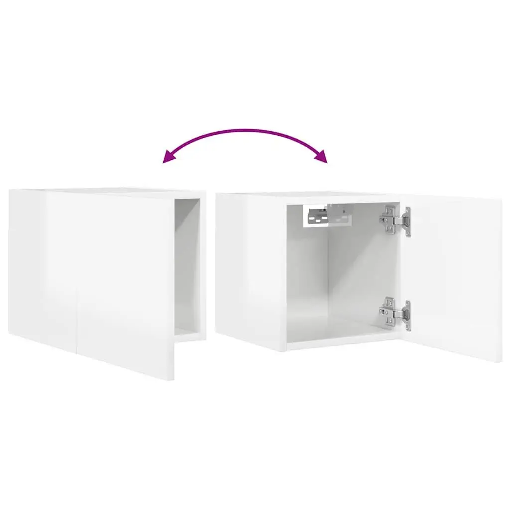 High Gloss Wall Mounted TV Cabinet