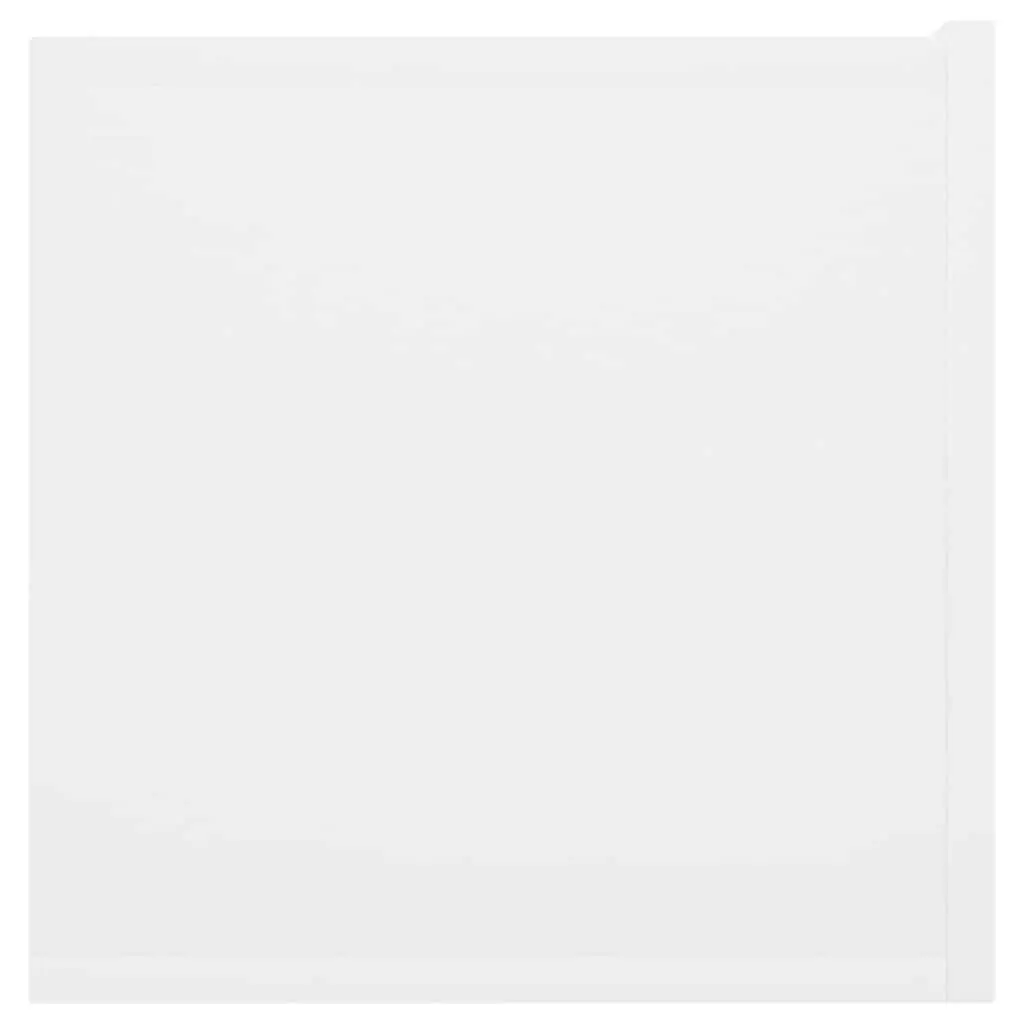 Wall Mounted TV Cabinet Unit Modern White Storage 60 x 30 x 30 cm 2 Piece