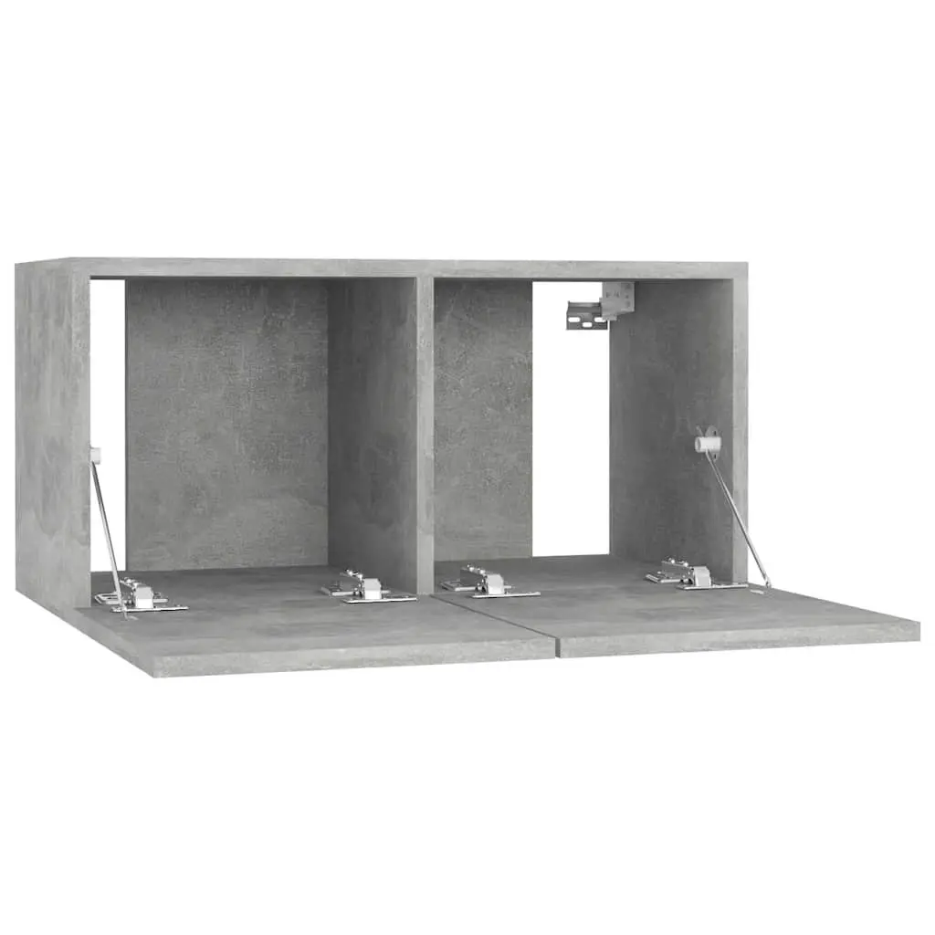 Grey Wall Mounted TV Cabinet