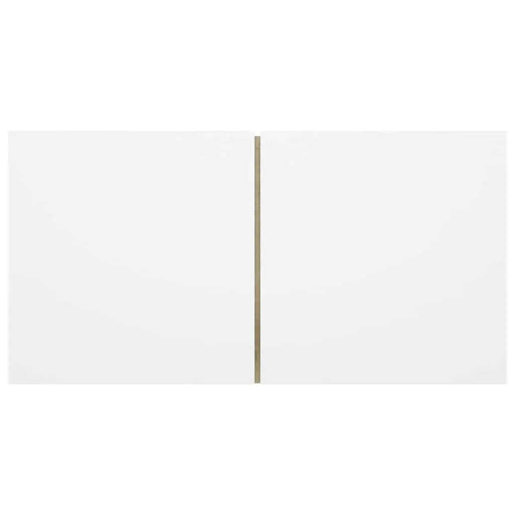 Hanging TV Cabinet Modern Wall Mounted White Sonoma Oak 60 x 30 x 30 cm