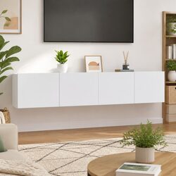 Your Stylish Wall-Mounted White TV Cabinets Await!