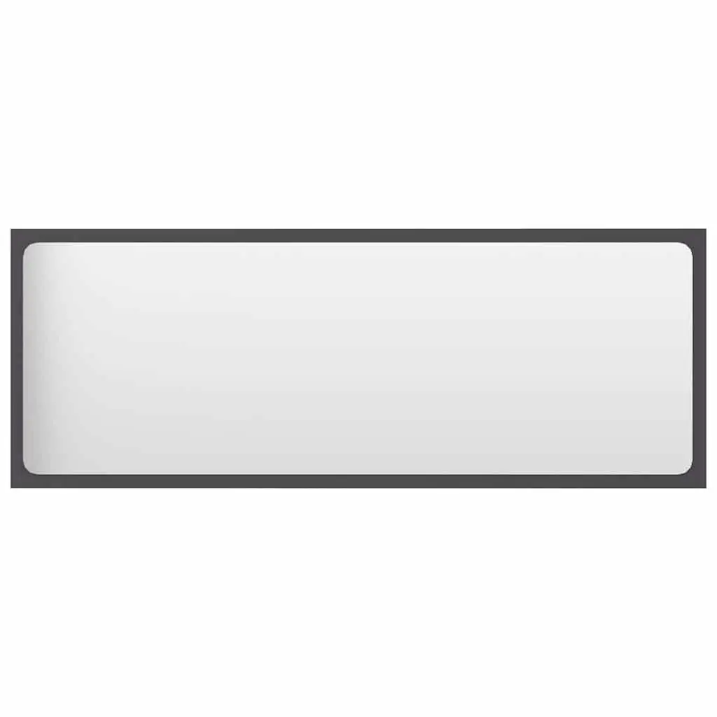 Bathroom Vanity Mirror Wall Mounted Storage Cabinet Grey 100cm