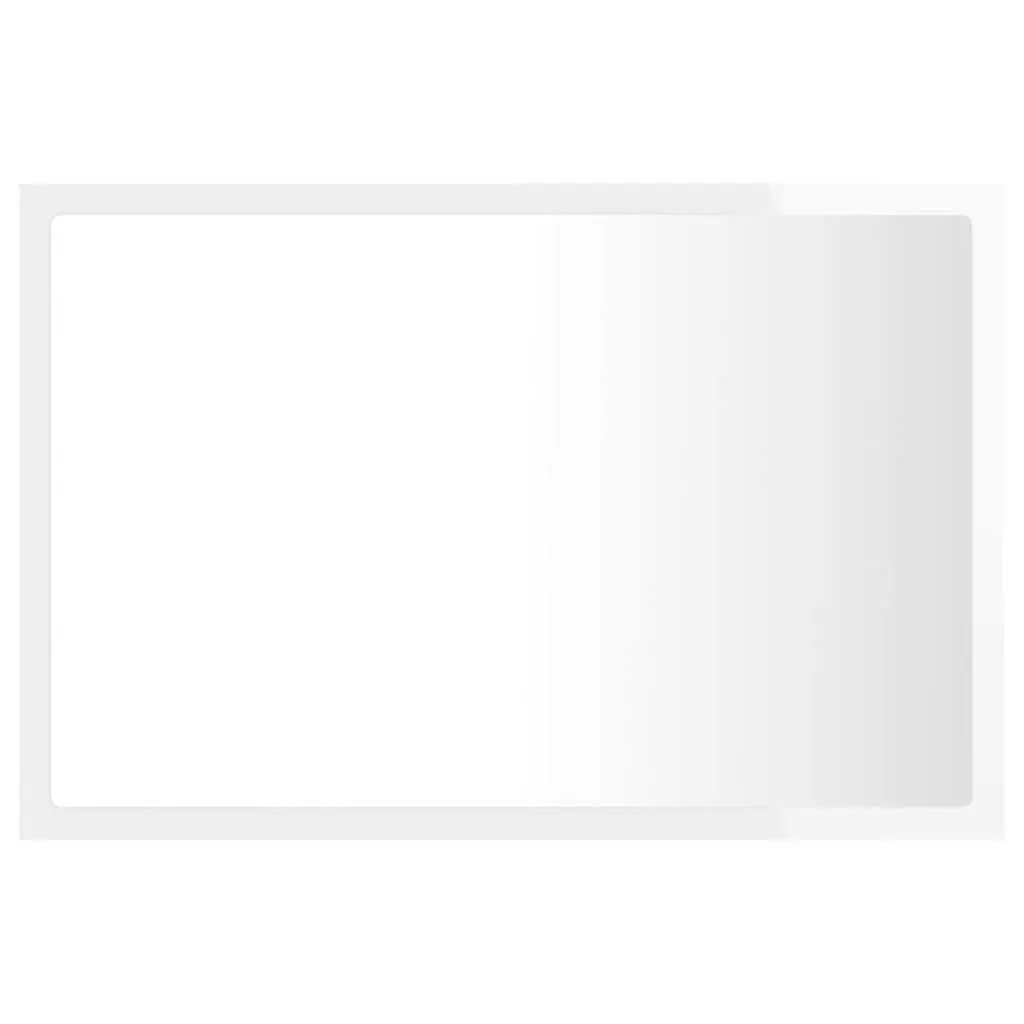 LED Bathroom Mirror RGB Light White 60x8.5x37cm Wall Mount Acrylic