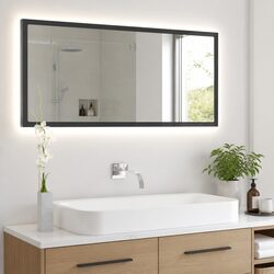 Your Perfect LED Bathroom Mirror 100x8.5x37 cm in Grey