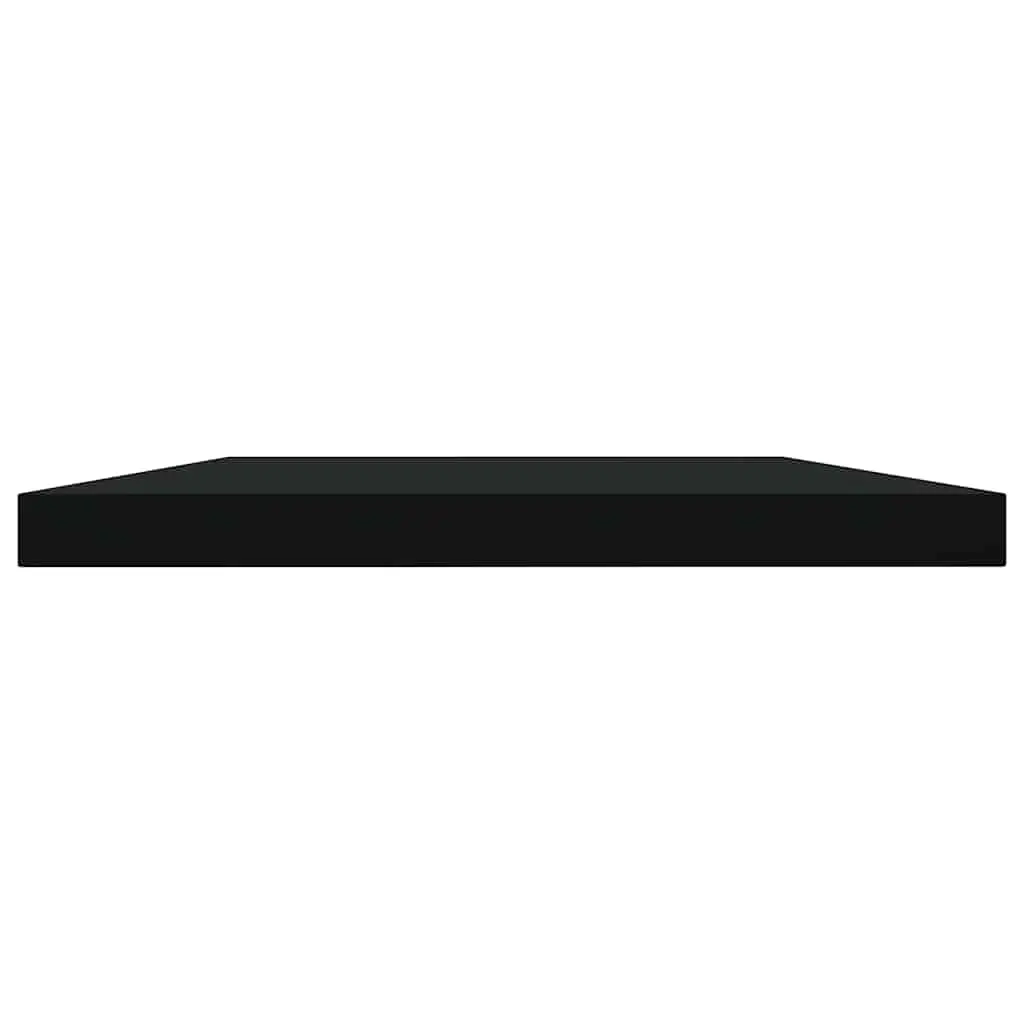 Floating Shelf Boards Black 40 x 20 x 1.5 cm 4 Pieces Storage Shelving Panel for Home Office