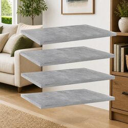 Friendly Storage Solution - 4 Grey Bookshelf Boards