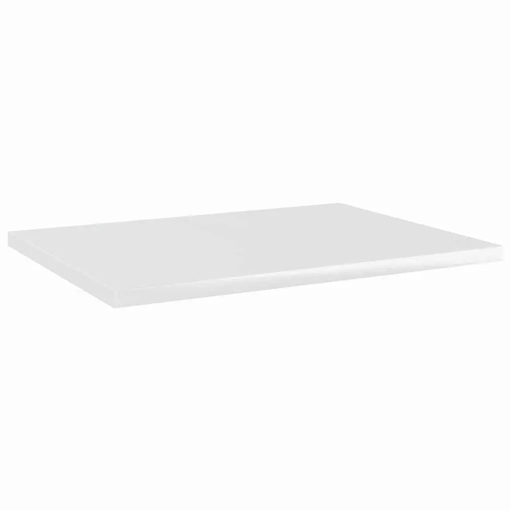 Bookshelf Boards High Gloss White 40x30x1.5 cm 4 Pieces Engineered Wood Shelves