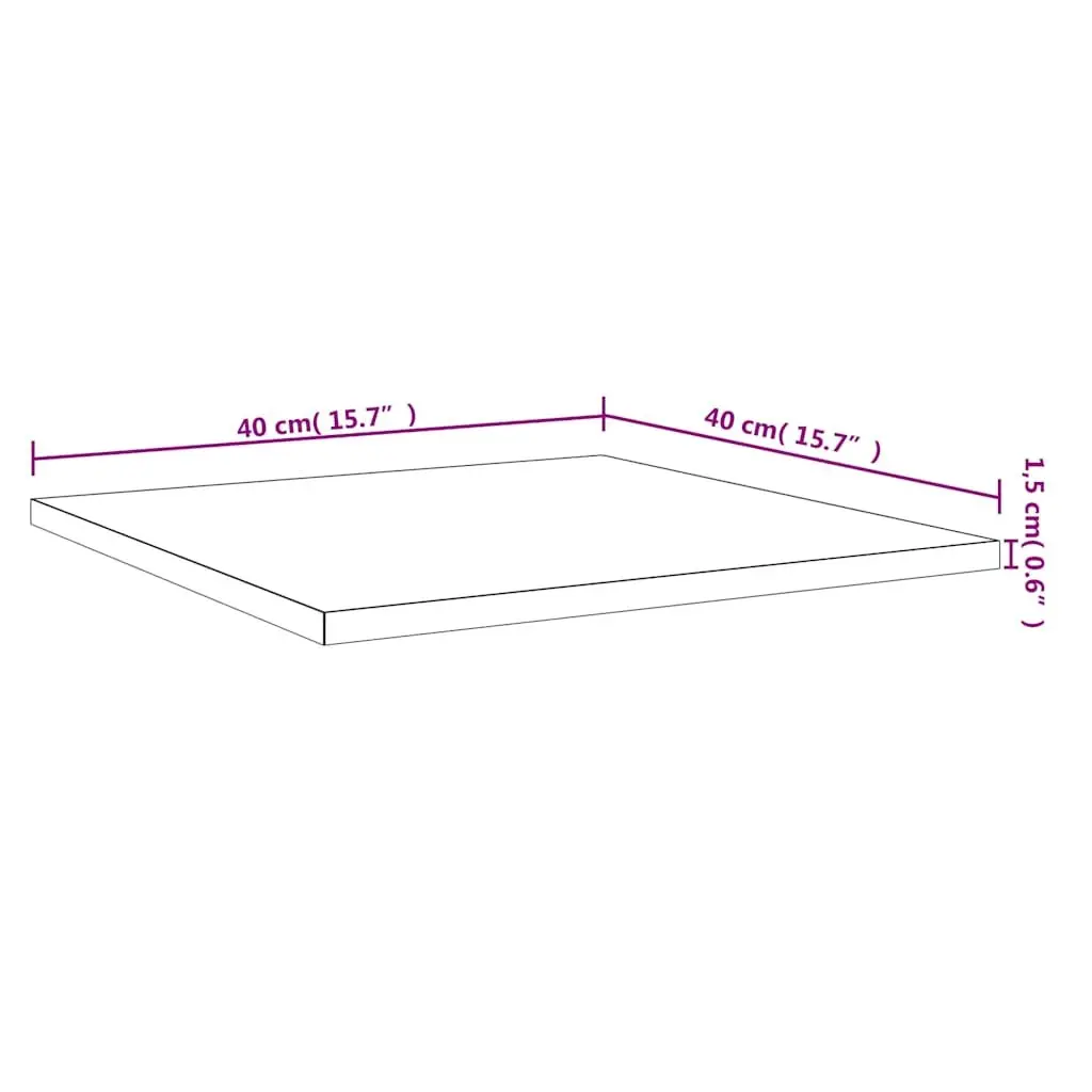 Floating Shelves Boards Brown 40x40x1.5 cm