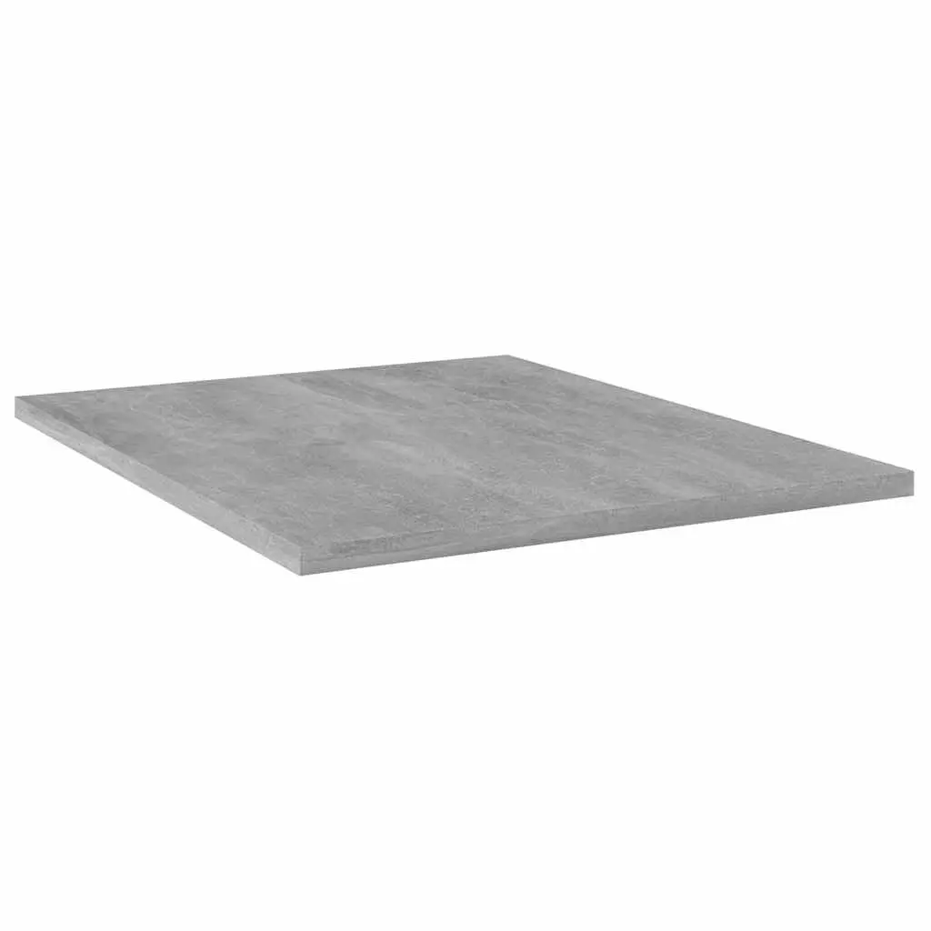 Floating Shelf Boards Grey Engineered Wood 40 x 50 x 1.5 cm 4 Piece Wall Mount Storage Shelving