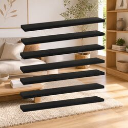 Organize Your Space with These Black Bookshelf Boards