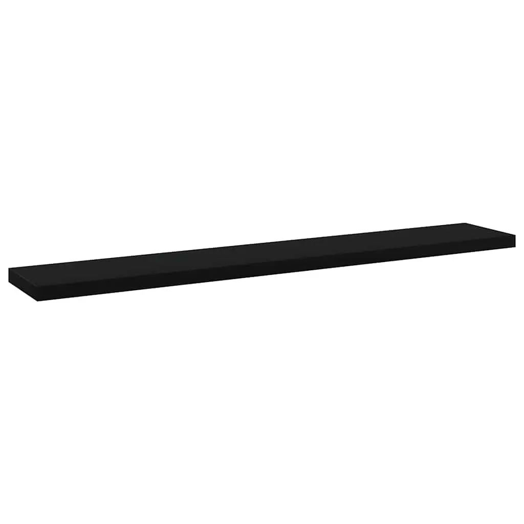Bookshelf Boards Black Shelving Panels 60 x 10 x 1.5 cm 8 Piece