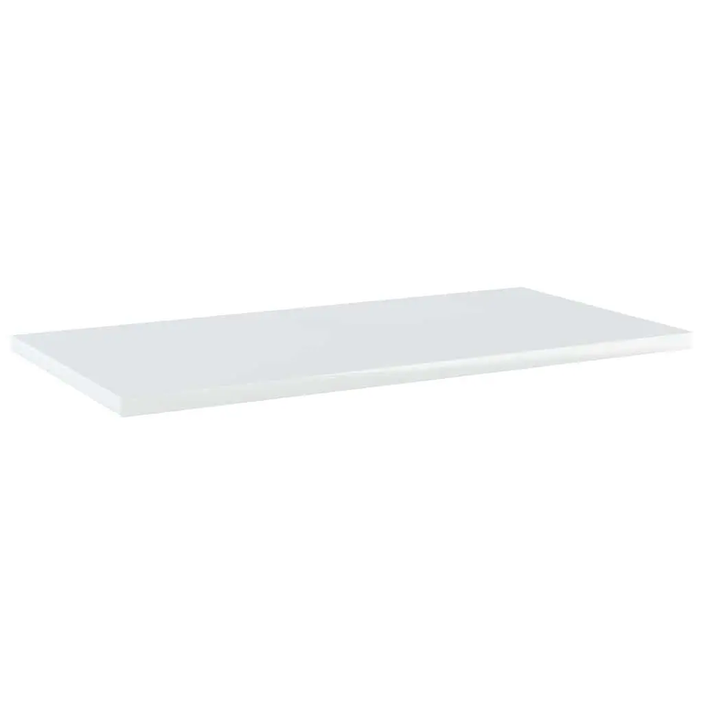4 White Floating Shelf Boards