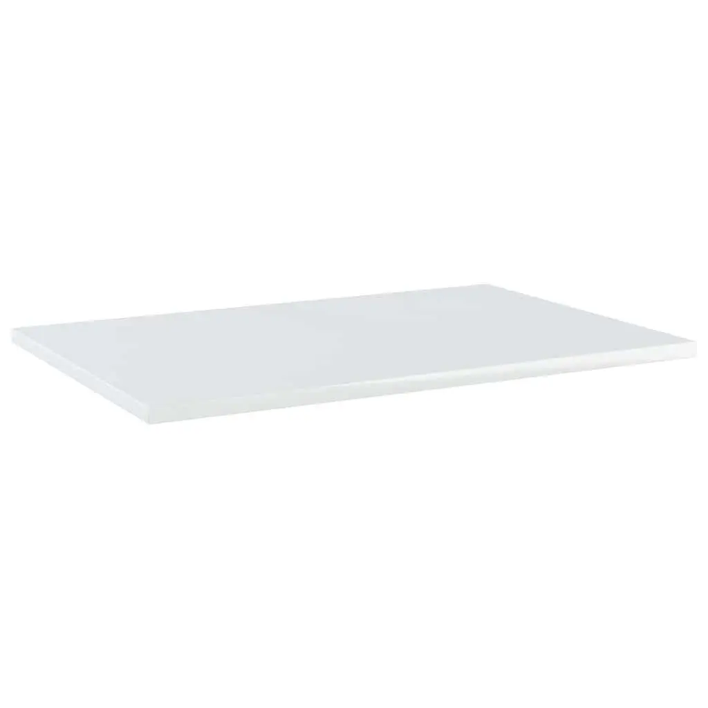 Wall Mounted Floating Shelf Set 4 White Storage Boards 60x40x1.5cm Display Shelving