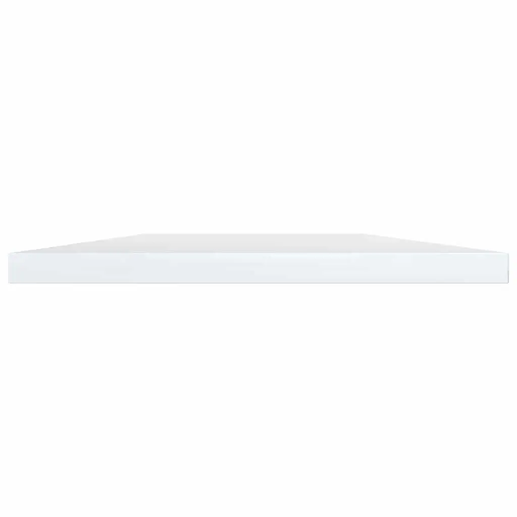 Wall Mounted Floating Shelf Set 4 White Storage Boards 60x40x1.5cm Display Shelving