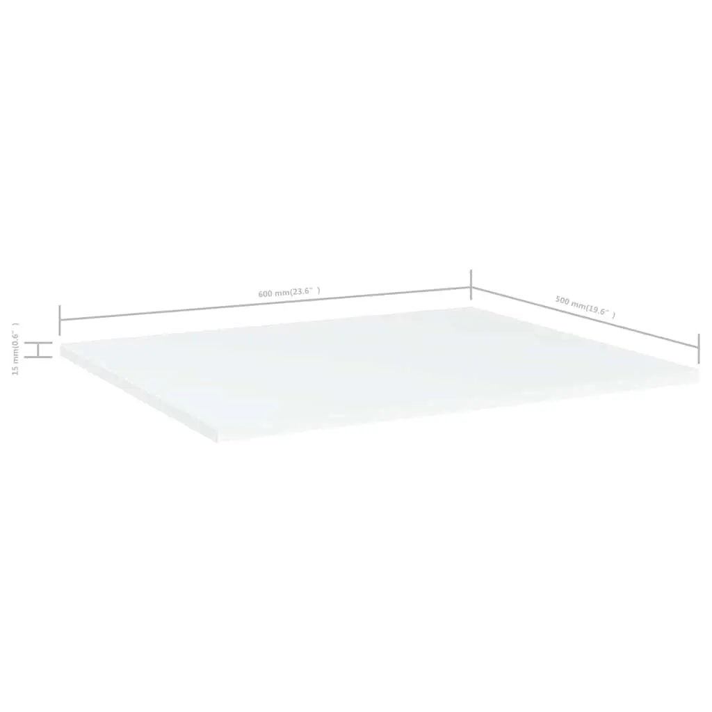 Floating Shelf Boards 4 Pack White Wall Mount Storage Shelving Bookcase Panels