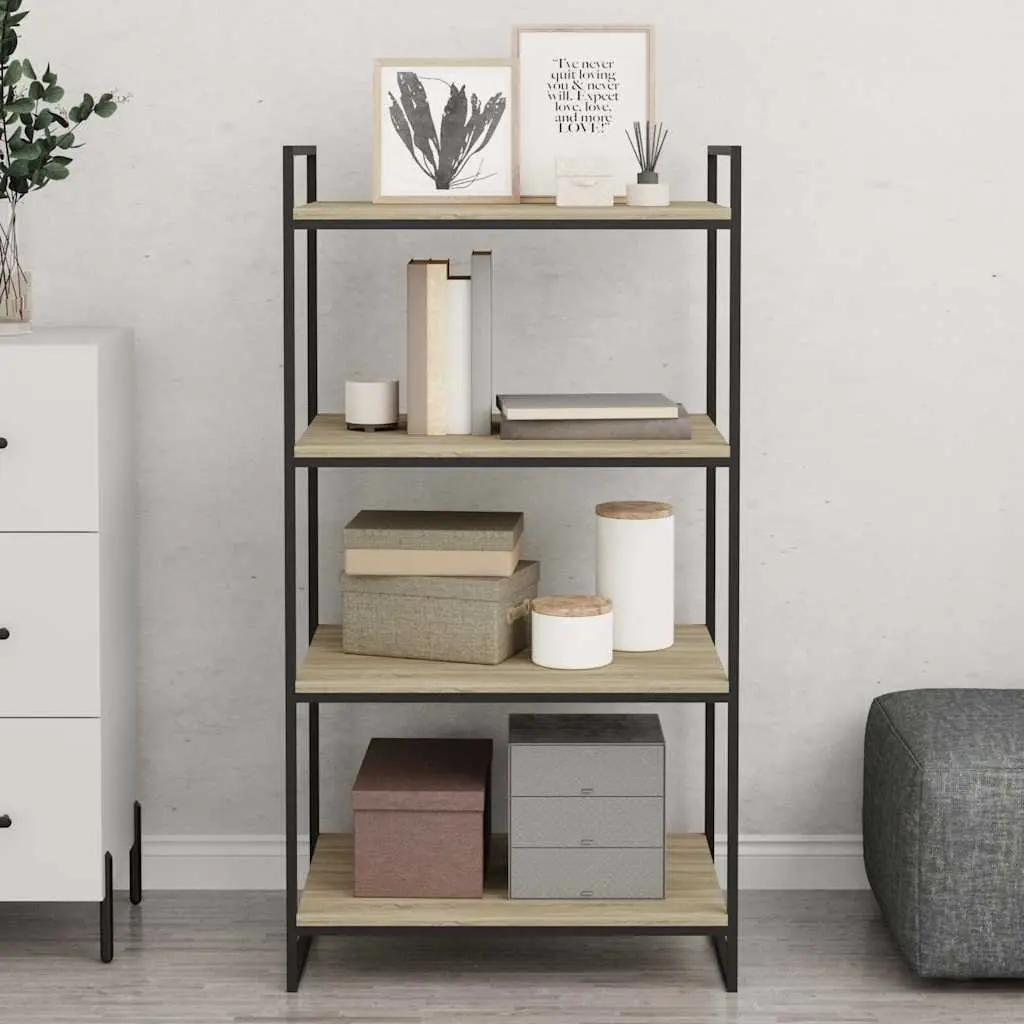Bookshelf Boards Floating Shelves 60x50x1.5 cm Sonoma Oak 8 Pieces