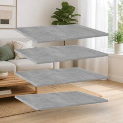 Your New Grey Floating Wall Shelves - 4-Piece Set