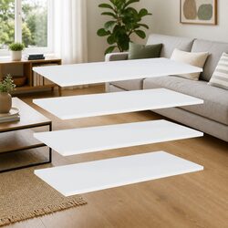 Your New White Floating Shelves: Practical Storage