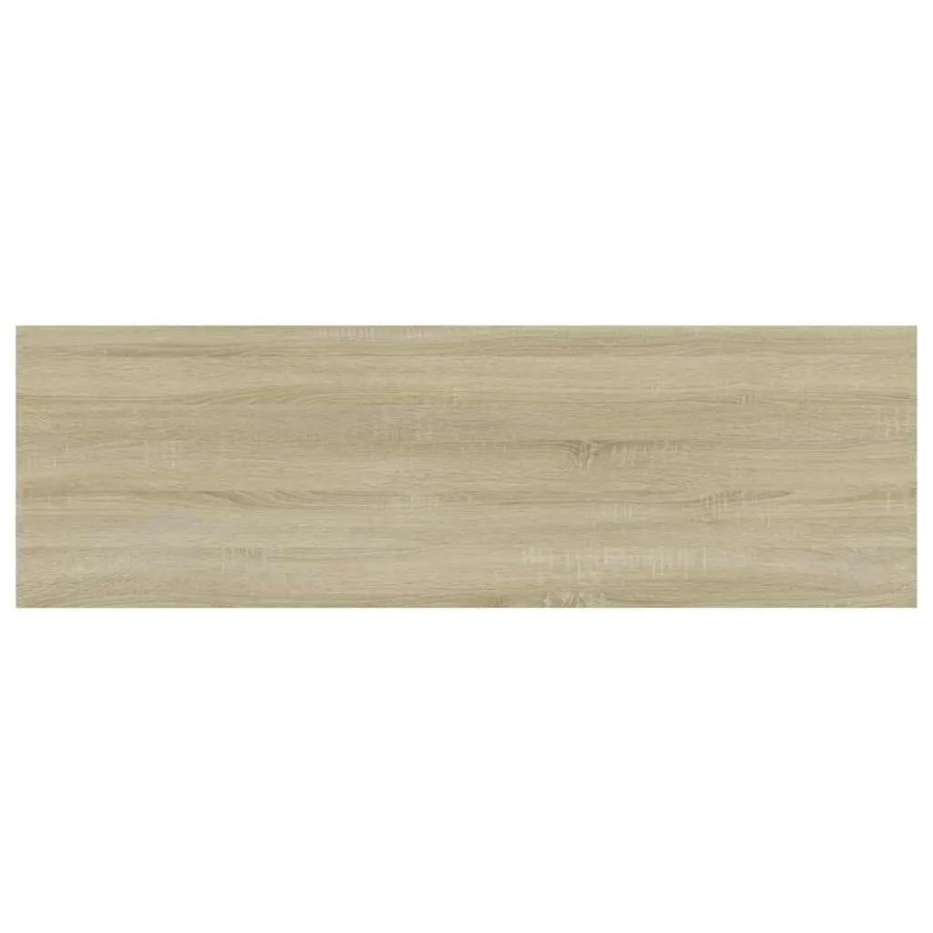 Floating Bookshelf Boards Brown Engineered Wood 80 x 20 x 1.5 cm 4 Piece
