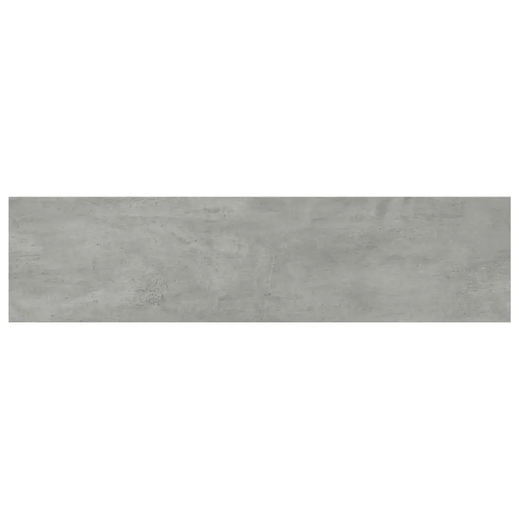 Grey Wall Mounted Storage Shelves Set of 4 Engineered Wood Bookshelf Boards
