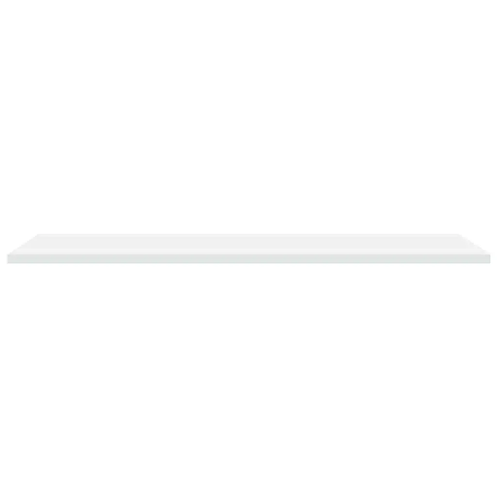 Floating Bookshelf Boards 4 Pieces White Storage Shelves Wall Mount Display