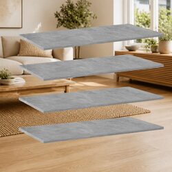 Your New Grey Floating Shelves - Set of 4 Engineered Wood Boards